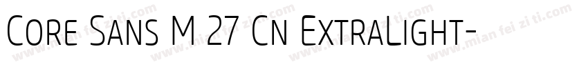 Core Sans M 27 Cn ExtraLight字体转换
